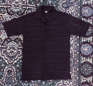 Zara Men's Textured Short Sleeve Shirt