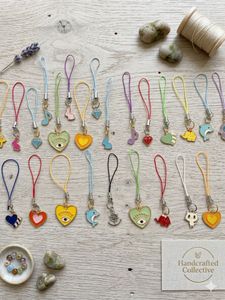 set of 50 phone charms