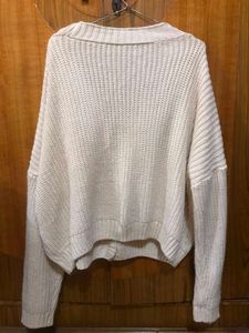 Cozy Cream Knit Button-Up Cardigan