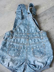Baby Denim Overalls with Cute Print