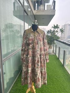 Boho Floral Tiered Midi Dress