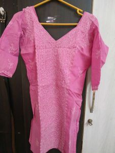 💗 Pink Embroidered Kurta Pant Set 💗