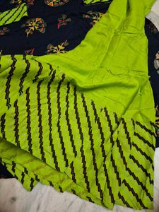Navy Blue Kurta with Green Bottom500s