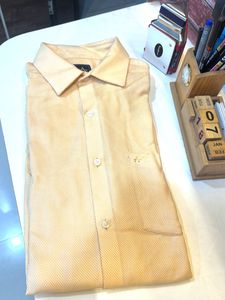 Men's Classic Beige Textured Shirt