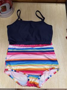 Striped Swimsuit Set