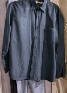 Charcoal Men's Button-Up Shirt
