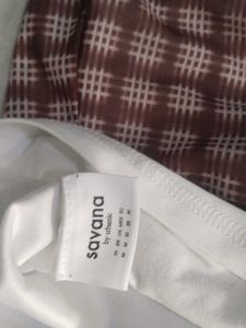 Brown Checkered Camisole Top