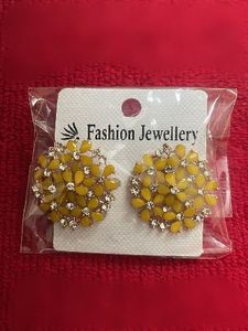 Fashion Jewellery Yellow Earrings