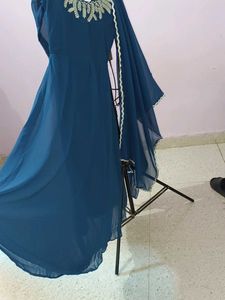 Elegant Teal Anarkali Suit