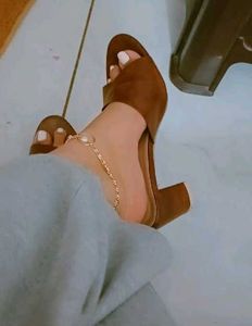 Chic Brown Block Heel Mules - Stylish & Versatile