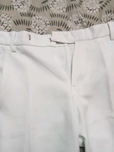 White Bootcut Pant