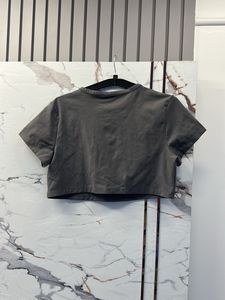 H&amp;M Grey Cropped T-Shirt, L Size- 38