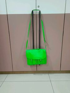 Bright Green Crossbody Satchel Bag