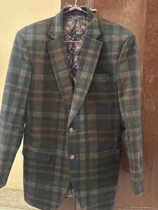 Men's Plaid Blazer