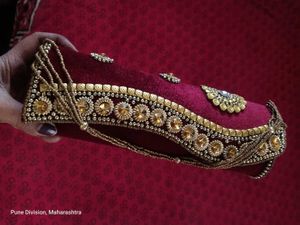 Embellished Velvet Clutch Bag