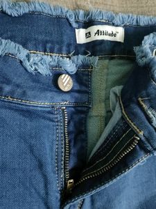 Blue Denim Capri