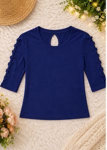 Stylish Cut-Out Sleeve Top
