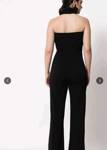 Chic Black Halter backless Jumpsuit