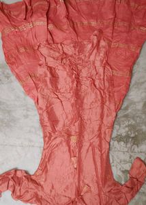 Elegant Peach Kurta Set with Gold Accents