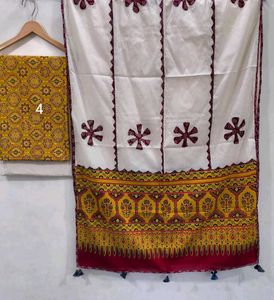 3 Piece Set Ajrakh Dress Material