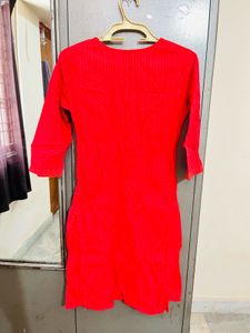Vibrant Red Kurta