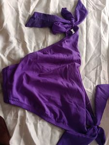 Purple Tie Bikini Bottom