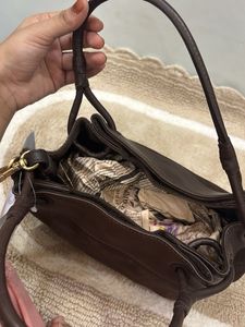 Brown Suede Handbag