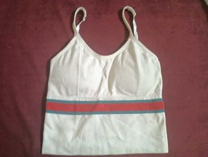 Comfortable Sports Bra with Stripes