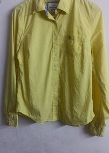 Abercrombie & Fitch Yellow Button-Up Shirt