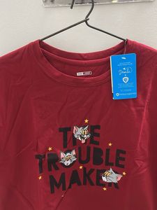 Cute Tom &amp; Jerry "Trouble Maker" Crop T-Shirt