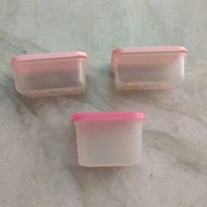 🆕 ✴️3 Pink Containers