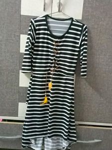 New Middi Dress Stretchable Up And Down Pattern
