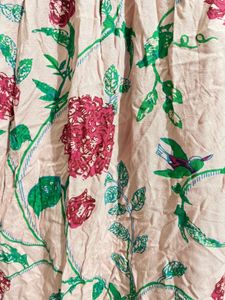 Bohemian Floral Print Midi Dress