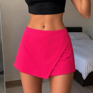 Zastraa vibrant Pink Wrap Skort