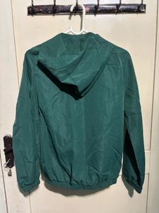 SHEIN Dino Adventure Green Hooded Jacket