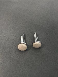 Elegant Stone Cufflinks
