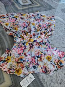 Floral Print Flowy Midi Dress