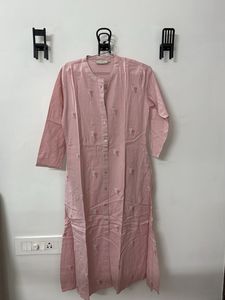 Pink Embroidered Kurta