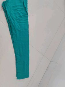 Teal Cotton leggings
