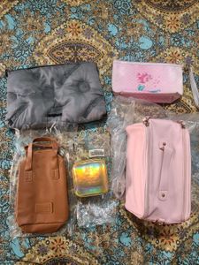 Assorted Cosmetic Bags and Small Purses