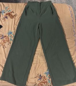 Olive Green Wide Leg Pants