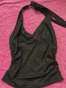 Sparkly Halter Neck Top