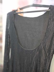 Black Long Sleeve Mini Dress