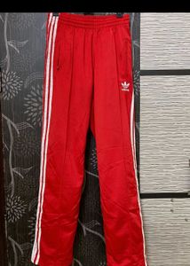 Adidas Red Track Pants Original