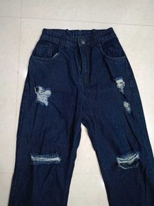 Ripped Dark Wash Jeans