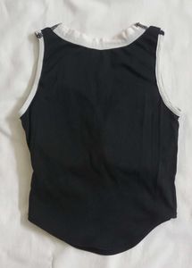 black "good times" graphic tank top