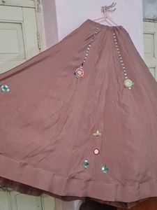 Embroidered Ethnic chaniya choli with Mirror Work