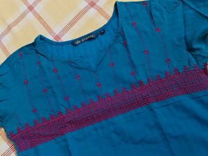 Sea Breeze Embroidered Kurta