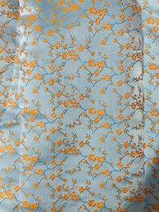 Light Blue Floral Cheongsam Dress