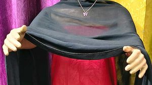 Classic Black Dupatta soft and silk